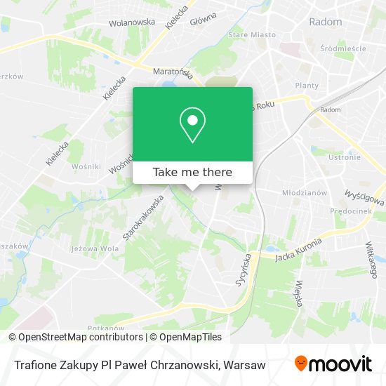 Trafione Zakupy Pl Paweł Chrzanowski map