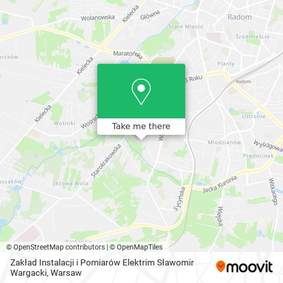 Zakład Instalacji i Pomiarów Elektrim Sławomir Wargacki map