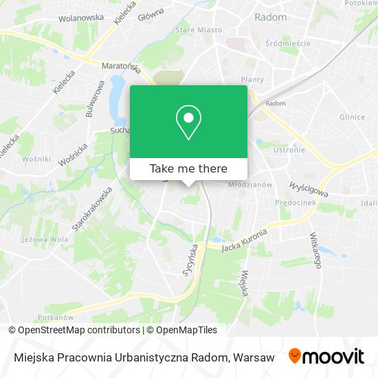 Miejska Pracownia Urbanistyczna Radom map