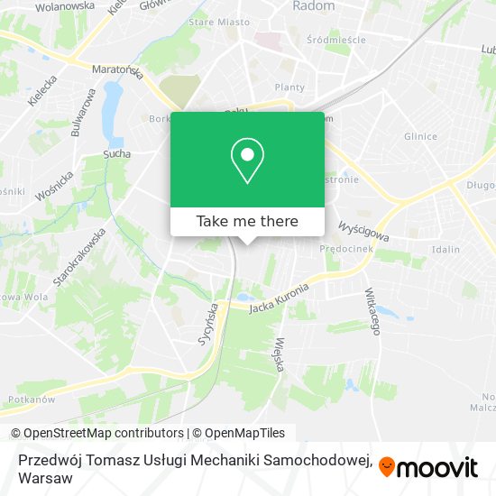 Przedwój Tomasz Usługi Mechaniki Samochodowej map