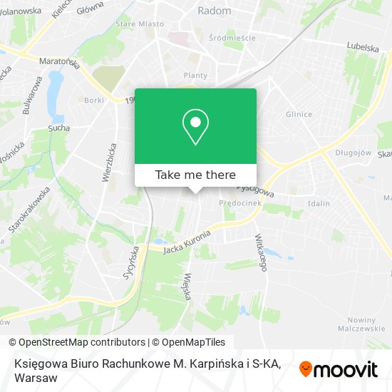 Księgowa Biuro Rachunkowe M. Karpińska i S-KA map