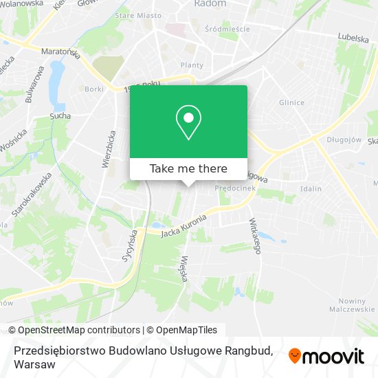 Przedsiębiorstwo Budowlano Usługowe Rangbud map