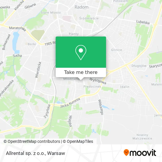 Карта Allrental sp. z o.o.
