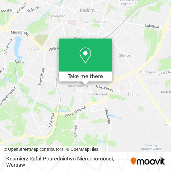 Kuśmierz Rafał Pośrednictwo Nieruchomości map