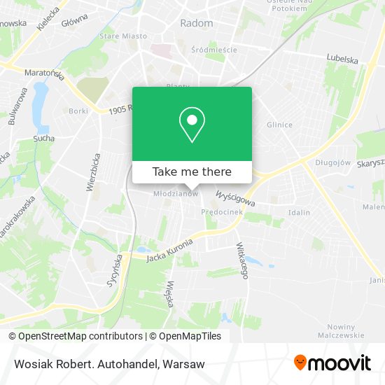 Wosiak Robert. Autohandel map