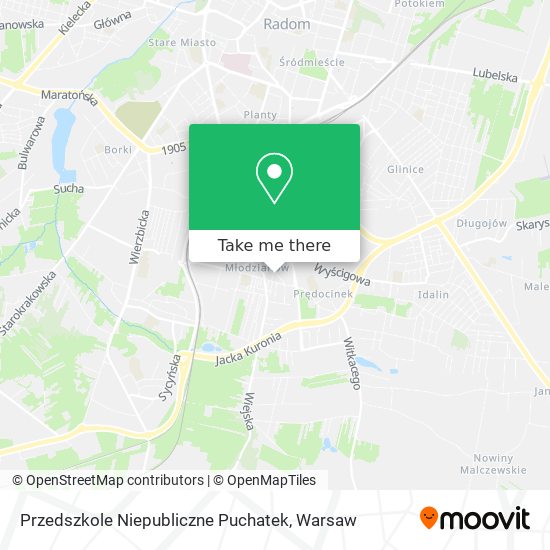 Przedszkole Niepubliczne Puchatek map