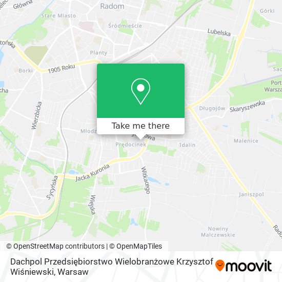 Dachpol Przedsiębiorstwo Wielobranżowe Krzysztof Wiśniewski map