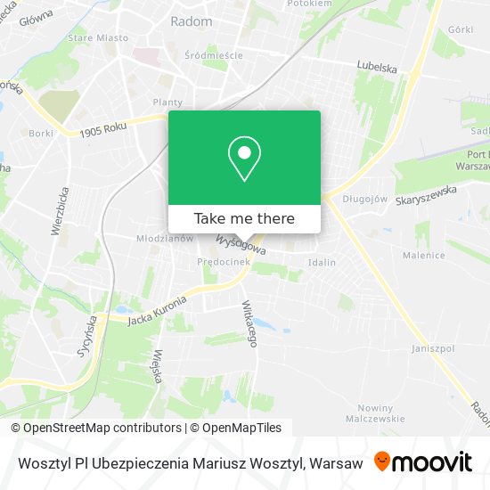 Wosztyl Pl Ubezpieczenia Mariusz Wosztyl map