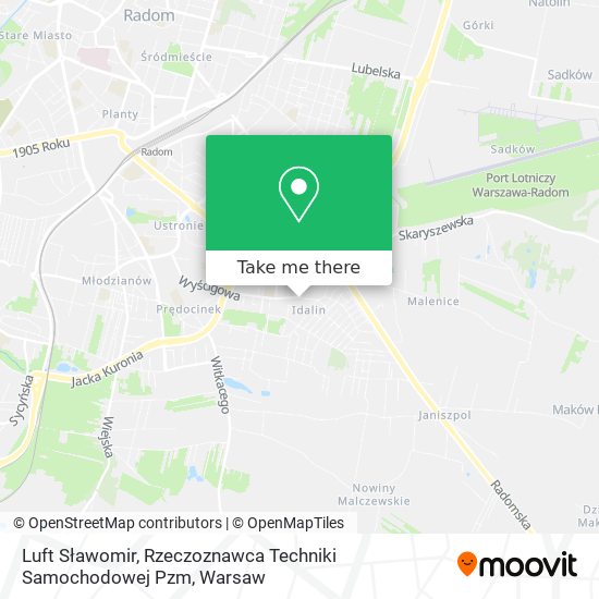 Luft Sławomir, Rzeczoznawca Techniki Samochodowej Pzm map