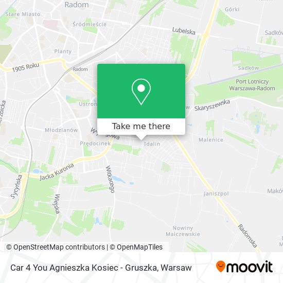 Car 4 You Agnieszka Kosiec - Gruszka map