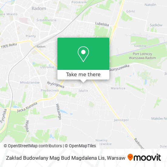 Zakład Budowlany Mag Bud Magdalena Lis map