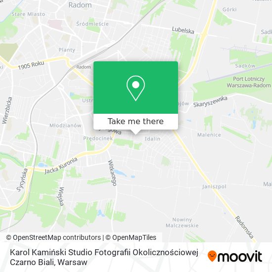 Karol Kamiński Studio Fotografii Okolicznościowej Czarno Biali map