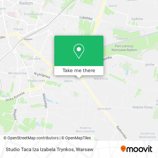 Studio Taca Iza Izabela Trynkos map