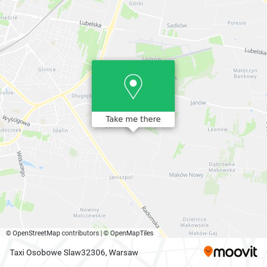 Taxi Osobowe Slaw32306 map