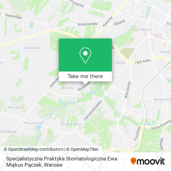 Specjalistyczna Praktyka Stomatologiczna Ewa Miękus Pączek map