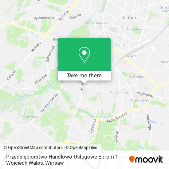 Przedsiębiorstwo Handlowo-Usługowe Eprom 1 Wojciech Walos map