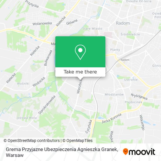 Grema Przyjazne Ubezpieczenia Agnieszka Granek map