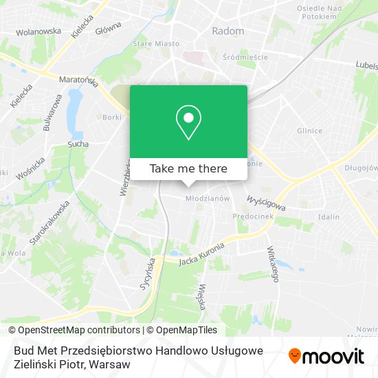 Bud Met Przedsiębiorstwo Handlowo Usługowe Zieliński Piotr map