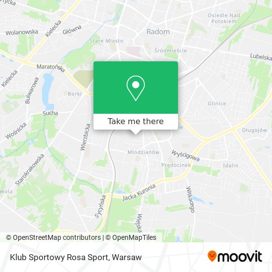 Klub Sportowy Rosa Sport map