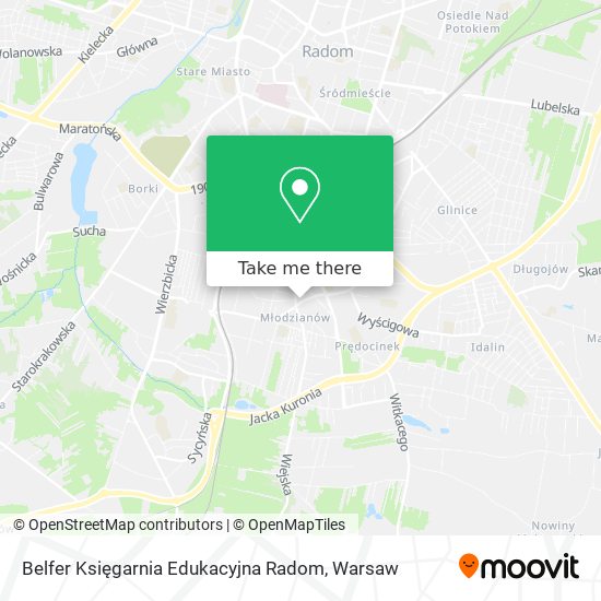 Belfer Księgarnia Edukacyjna Radom map