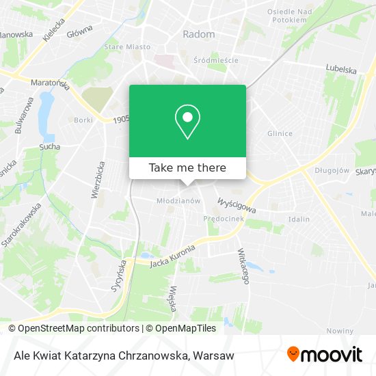 Ale Kwiat Katarzyna Chrzanowska map