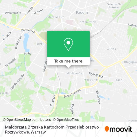 Małgorzata Brzeska Kartodrom Przedsiębiorstwo Rozrywkowe map