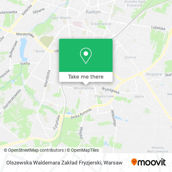 Olszewska Waldemara Zakład Fryzjerski map