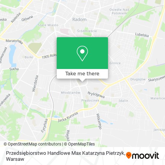 Przedsiębiorstwo Handlowe Max Katarzyna Pietrzyk map