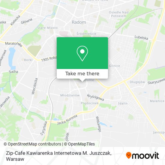 Zip-Cafe Kawiarenka Internetowa M. Juszczak map