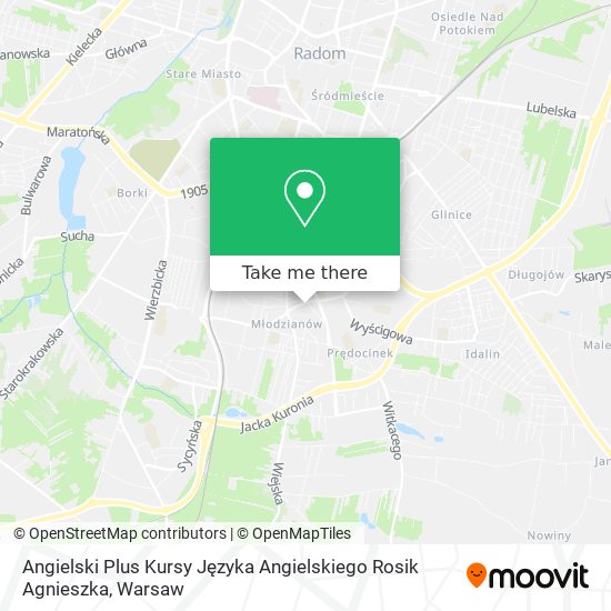 Angielski Plus Kursy Języka Angielskiego Rosik Agnieszka map