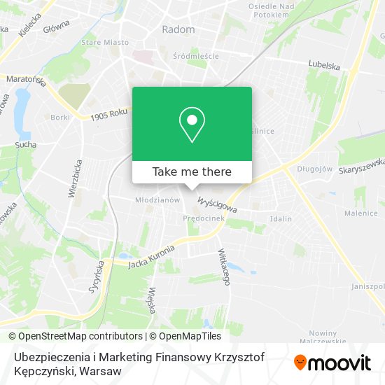 Ubezpieczenia i Marketing Finansowy Krzysztof Kępczyński map