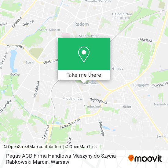 Pegas AGD Firma Handlowa Maszyny do Szycia Rabkowski Marcin map