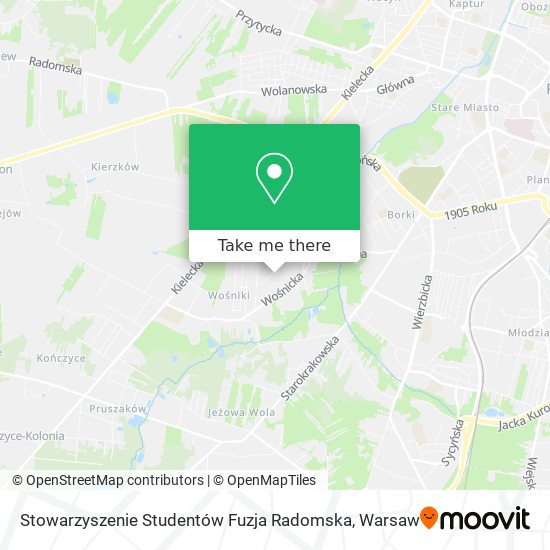 Stowarzyszenie Studentów Fuzja Radomska map