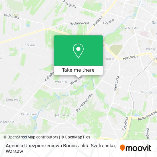 Agencja Ubezpieczeniowa Bonus Julita Szafrańska map