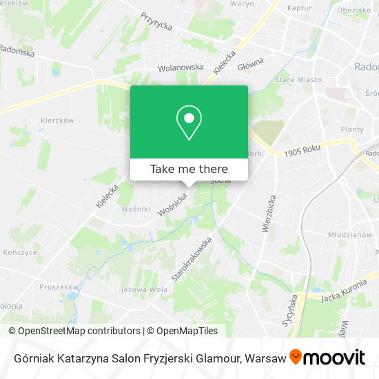 Górniak Katarzyna Salon Fryzjerski Glamour map