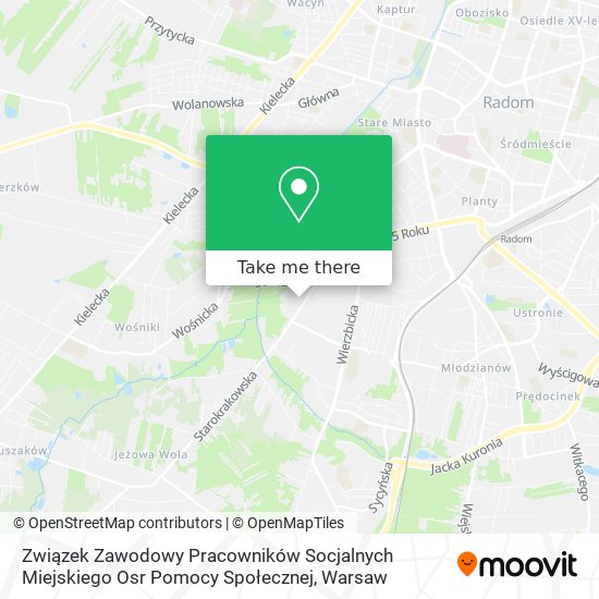 Związek Zawodowy Pracowników Socjalnych Miejskiego Osr Pomocy Społecznej map