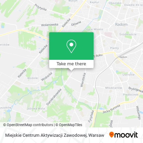 Miejskie Centrum Aktywizacji Zawodowej map