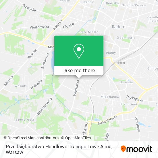 Przedsiębiorstwo Handlowo Transportowe Alma map