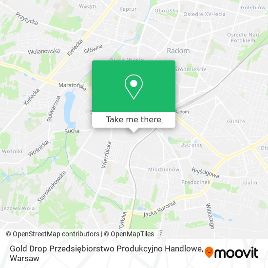 Gold Drop Przedsiębiorstwo Produkcyjno Handlowe map