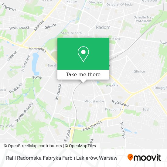 Rafil Radomska Fabryka Farb i Lakierów map