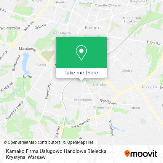 Kamako Firma Usługowo Handlowa Bielecka Krystyna map