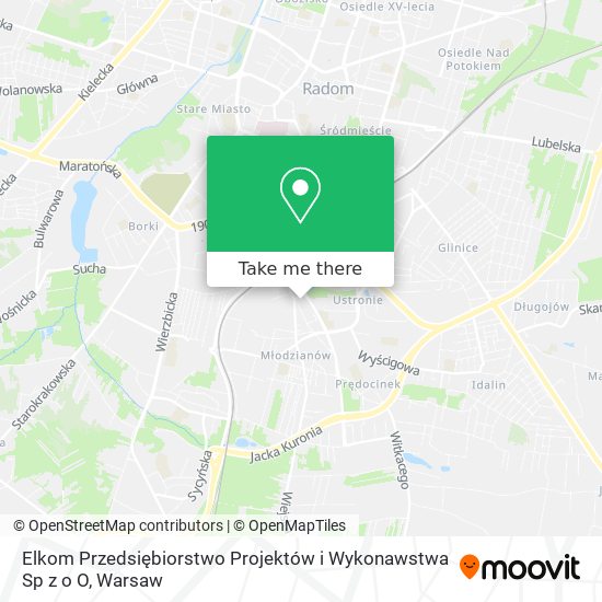 Elkom Przedsiębiorstwo Projektów i Wykonawstwa Sp z o O map