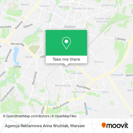 Agencja Reklamowa Anna Woźniak map