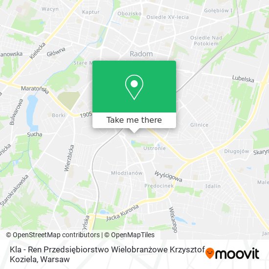 Kla - Ren Przedsiębiorstwo Wielobranżowe Krzysztof Koziela map