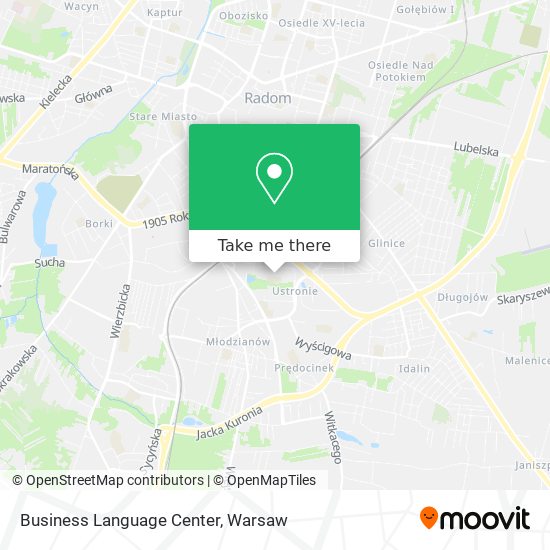 Business Language Center map