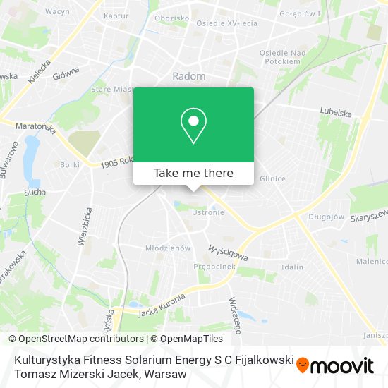 Kulturystyka Fitness Solarium Energy S C Fijalkowski Tomasz Mizerski Jacek map