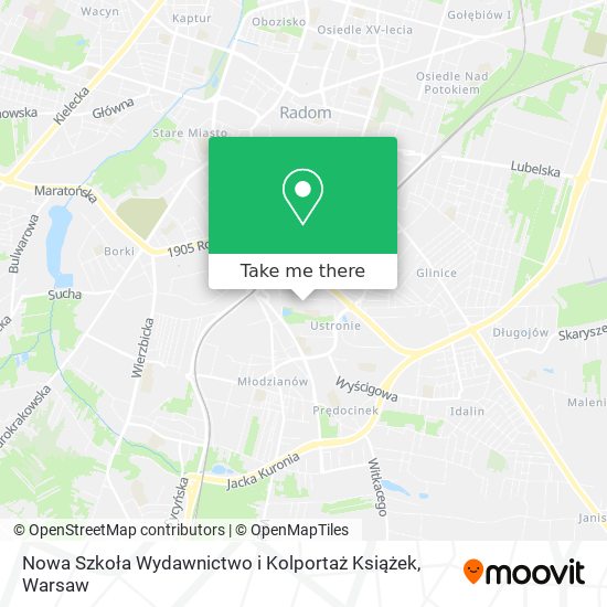 Nowa Szkoła Wydawnictwo i Kolportaż Książek map