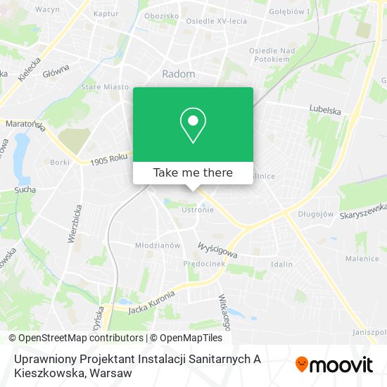 Uprawniony Projektant Instalacji Sanitarnych A Kieszkowska map