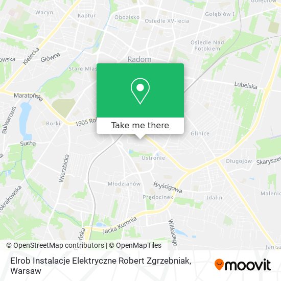 Карта Elrob Instalacje Elektryczne Robert Zgrzebniak