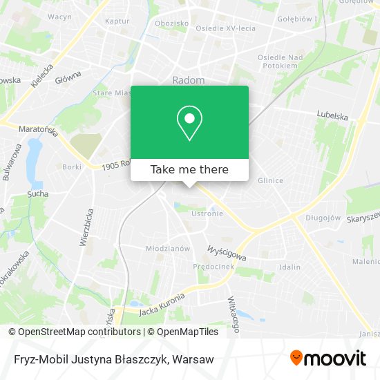 Fryz-Mobil Justyna Błaszczyk map